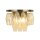 Wandlampe Glas Messing Antik Champagner E14 H:22 cm