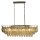 Hängelampe Glas Messing Antik Champagner E14 L:98 cm