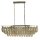 Hängelampe Glas Messing Antik Champagner E14 L:98 cm