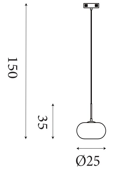LED Pendelleuchte 3000K Glas Metall Gold Ø25 cm klar