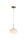 LED Pendelleuchte 3000K Glas Metall Gold Ø25 cm klar