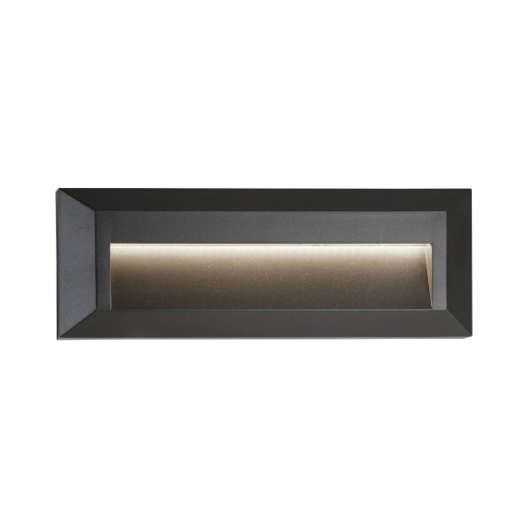LED Einbauleuchte 4000K Metall Dunkelgrau IP65 B:23 cm