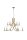 Kronleuchter Glas Metall Messing E14 L:88 cm 12-flammig