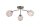 Deckenlampe Metall Klarglas Nickel G9 L:50 cm 3-flammig