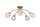 Deckenleuchte Metall Klarglas Gold G9 L:60 cm 5-flammig