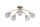 Deckenleuchte Metall Klarglas Gold G9 L:60 cm 5-flammig
