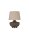 Tischlampe Keramik Leinen Natur E27 H:48 cm blendarm