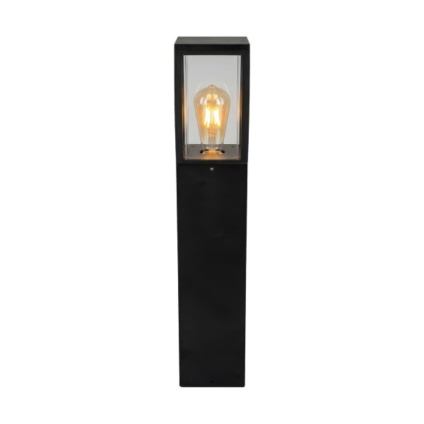 Pollerleuchte Schwarz Garten E27 IP44 H:45 cm modern