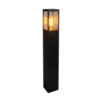Wegeleuchte Schwarz E27 IP44 B:10 cm Garten modern
