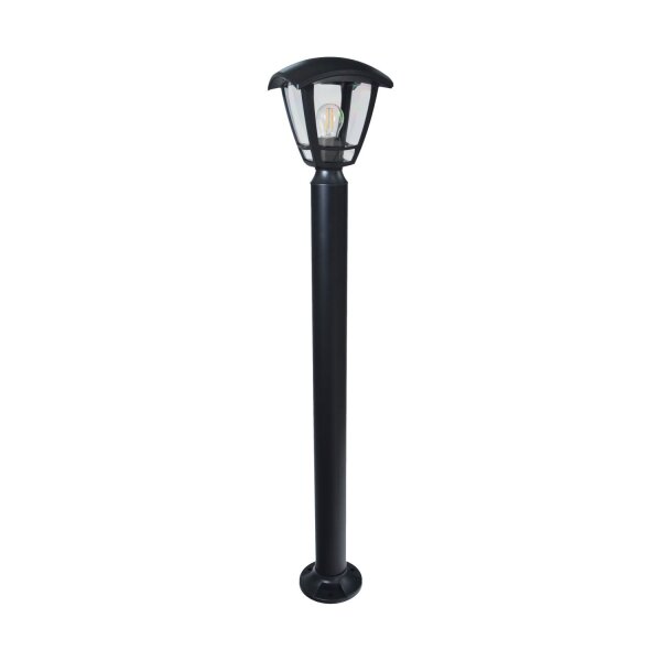 Wegeleuchte Bewegungsmelder Schwarz E27 IP44 H:90 cm