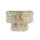 Wandleuchte Glas Metall Gold E14 H:20 cm 2-flammig klar