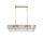 Pendelleuchte Glas Metall Gold E14 L:98 cm 8-flammig