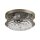 Deckenlampe Klarglas Messing Antik E27 IP44 Ø35 cm rund
