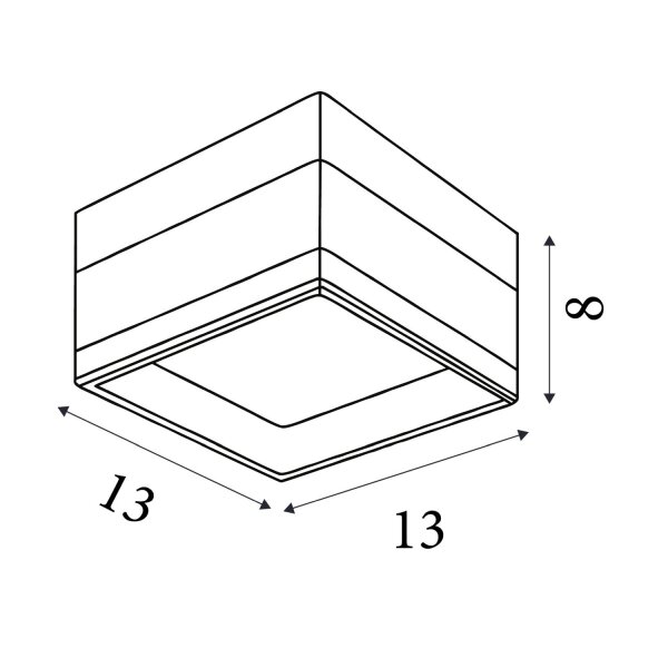 LED Deckenlampe CCT 2300-4000K Metall Gold IP65 L:13 cm