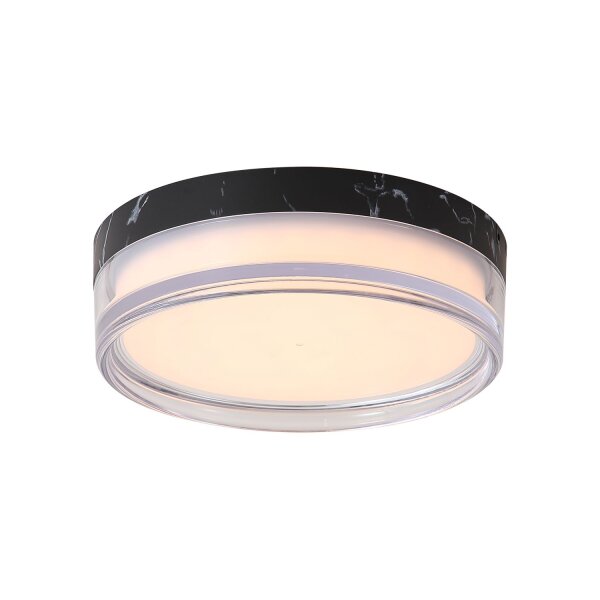LED Deckenleuchte 2300-4000K Metall Schwarz IP65 Ø23 cm
