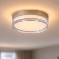 LED Deckenleuchte 2300-4000K Metall Gold IP65 &Oslash;23 cm