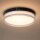 LED Deckenleuchte 2300-4000K Metall Schwarz IP65 Ø30 cm