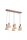 LED Pendelleuchte 3000K Bronze-Braun Bernstein L:80 cm