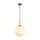 Hängelampe Glas Metall Bronze-Braun Weiß E27 Ø25 cm