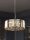 Pendelleuchte Glas Metall Chrom Bernstein E27 Ø42 cm