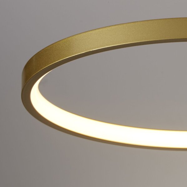 LED Deckenlampe 3000K Aluminium Gold L:97 cm Ringe