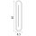 LED Wandleuchte 3000K Metall Messing IP44 H:59 cm oval