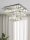 LED Deckenlampe 4000K Aluminium Glas Chrom H:22,5 cm