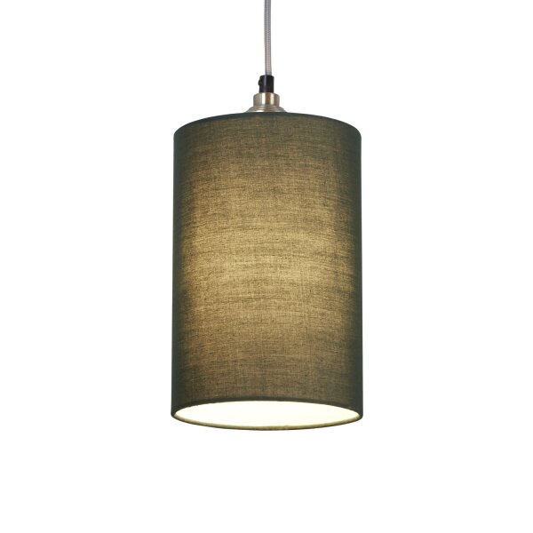 Lampenschirm Baumwolle Smaragdgrün E14 E27 Ø16 cm Loft