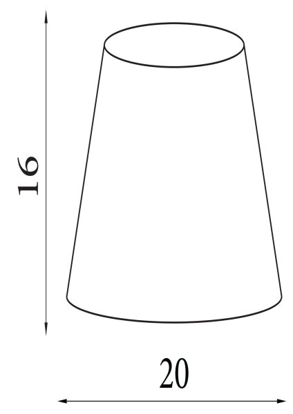 Lampenschirm Baumwolle Weiß E14 E27 H:16 cm Loft