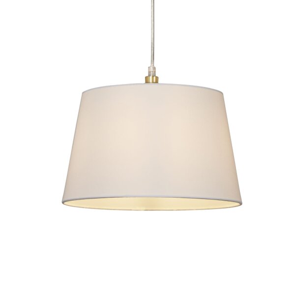 Lampenschirm Baumwolle Weiß E14 E27 Ø30 cm Loft konisch