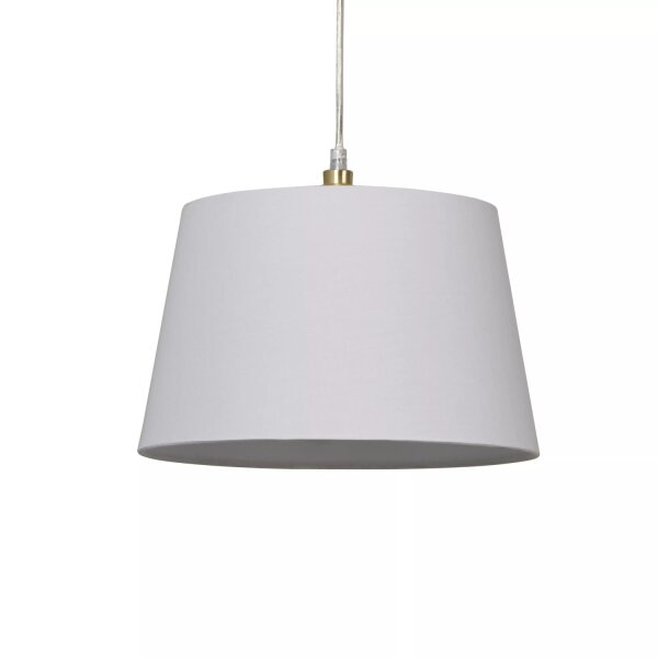 Lampenschirm Baumwolle Weiß E14 E27 Ø30 cm Loft konisch