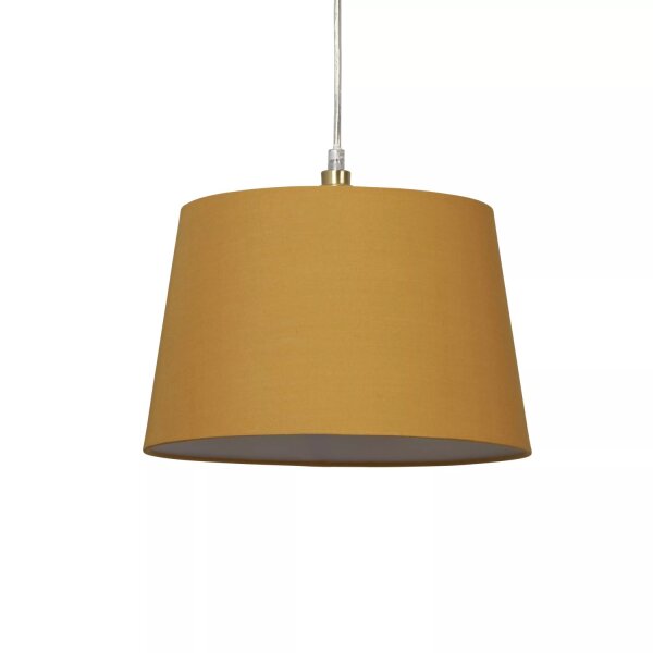 Lampenschirm Baumwolle Ocker E14 E27 Ø30 cm Loft