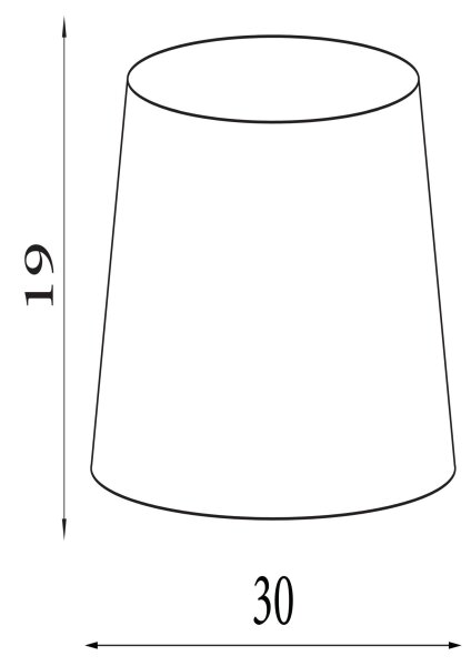 Lampenschirm Baumwolle Ocker E14 E27 Ø30 cm Loft