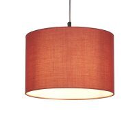 Lampenschirm Baumwolle Terrakotta E14 E27 &Oslash;30 cm Loft