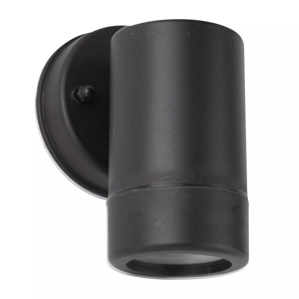 Außenleuchte Schwarz GU10 IP44 B:8 cm Zylinder schmal