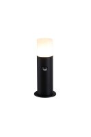 Sockelleuchte Bewegungsmelder Schwarz E27 IP44 H:30 cm