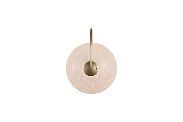 LED Wandleuchte 3000K Glas Metall Gold H:32 cm Konfetti