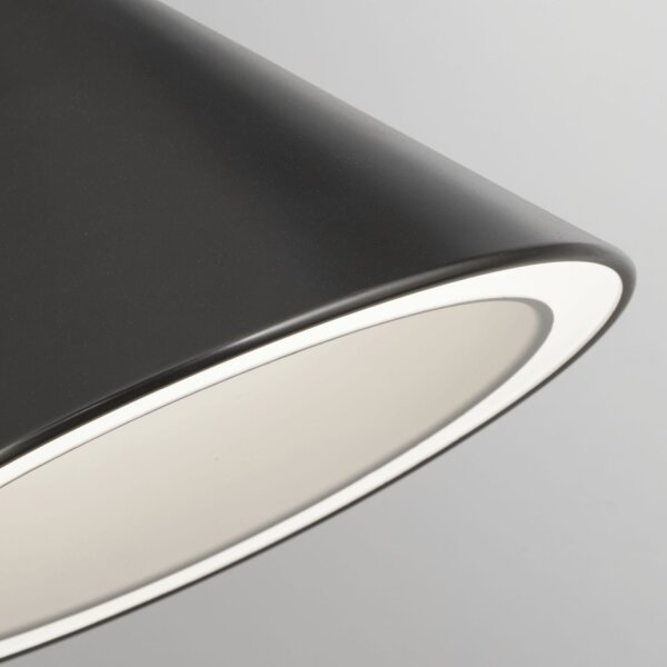 LED Pendelleuchte 3000K Aluminium Schwarz Weiß Ø24 cm