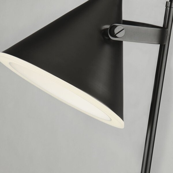 LED Tischlampe verstellbar 3000K Aluminium Schwarz