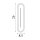 LED Wandlampe 3000K Metall Messing IP44 H:42 cm oval