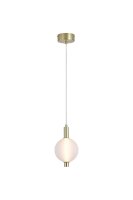 LED Hängelampe 3000K Glas Metall Messing Ø15...
