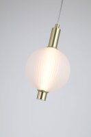 LED Hängelampe 3000K Glas Metall Messing Ø15...