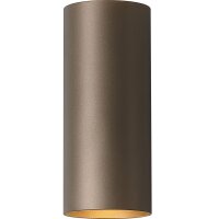 Wandleuchte Up Down Aluminium Bronze-Braun GU10 modern