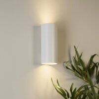 Wandlampe Aluminium Sandwei&szlig; GU10 H:15,4 cm Zylinder