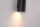 Wandleuchte Aluminium Sandschwarz GU10 H:10 cm Zylinder