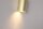 Wandleuchte Aluminium Gold GU10 B:6,5 cm schmal