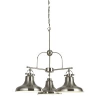 Hängelampe Metall Silber Weiß E27 L:63 cm...