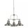 Hängelampe Metall Silber Weiß E27 L:63 cm Industrial