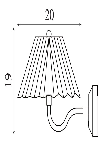 LED Wandlampe Akku 3000K Metall Gold Weiß T:24,5 cm