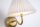LED Wandlampe Akku 3000K Metall Gold Weiß T:24,5 cm